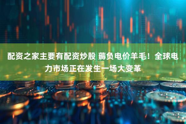 配资之家主要有配资炒股 薅负电价羊毛！全球电力市场正在发生一场大变革