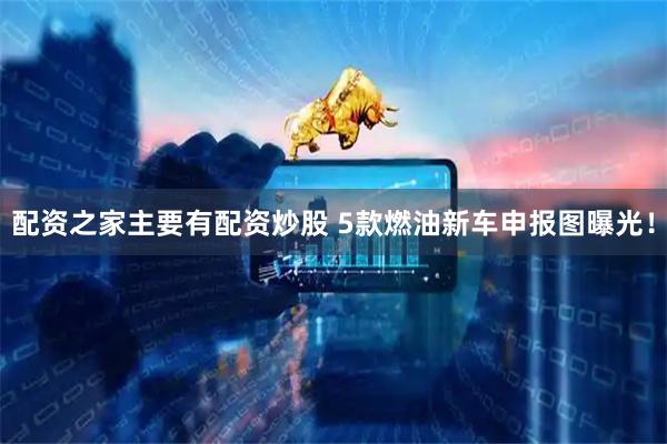配资之家主要有配资炒股 5款燃油新车申报图曝光！