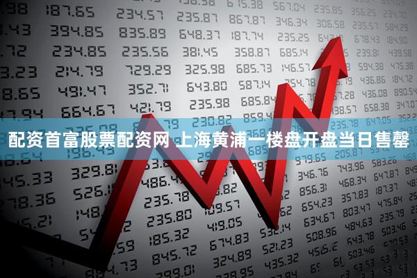 配资首富股票配资网 上海黄浦一楼盘开盘当日售罄